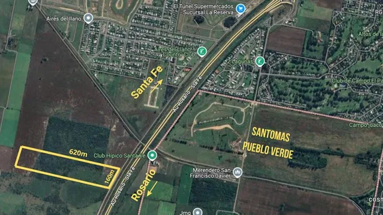 Venta Hectareas Sobre Au Santa Fe - Rosario 