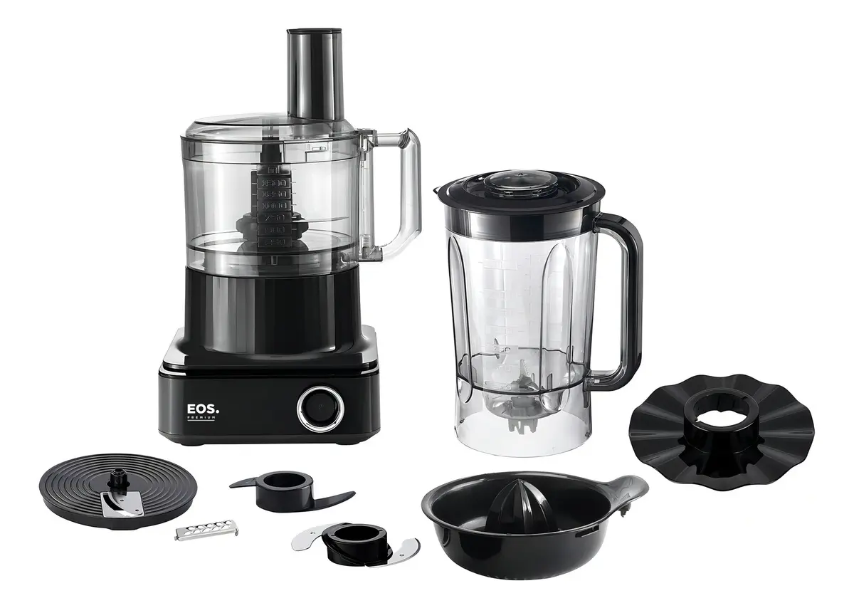 Processador de alimentos Eos 7 em 1 Black 1000w Eps03p