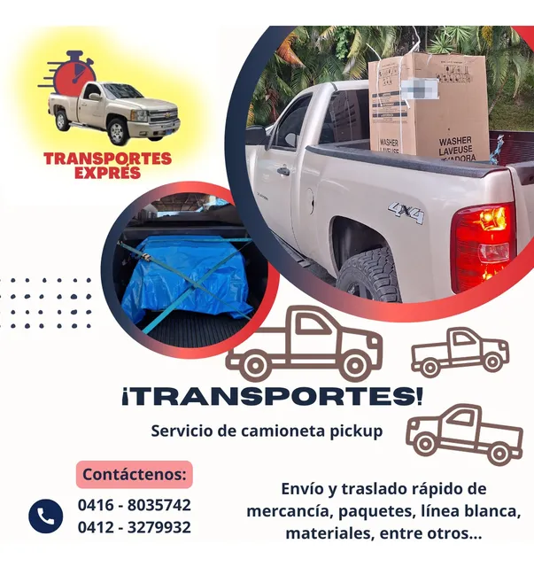 Fletes, Traslados, Transportes, Viajes, Encomiendas, Envíos.