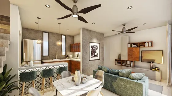 Casa Tipo Town House Con 2 Recámars Y Alberca En Chuburná,mérida,yucatán.