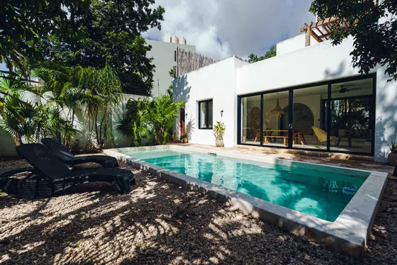 Increíble Casa De 3 Recamaras Con Piscina Privada En Holistika, Tulum.