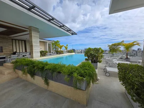 Venta Apartamento Amueblado, Torre Con Piscina Piantini