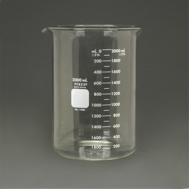 Vaso Precipitado Pyrex 2000 Ml Vidrio Mercado Libre