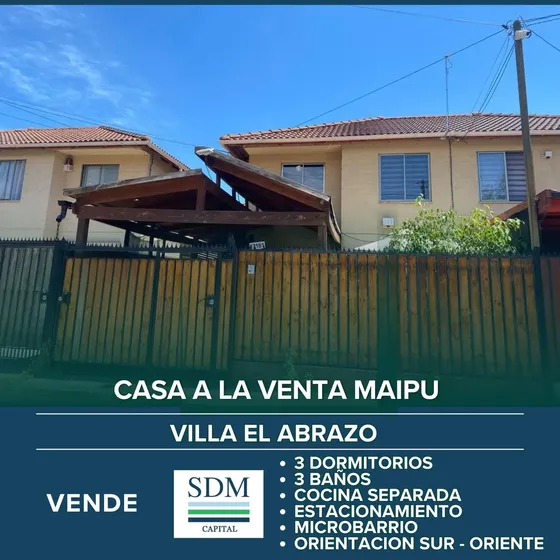 Casa 3d, 3b, Microbarrio, Villa El Abrazo De Maipu