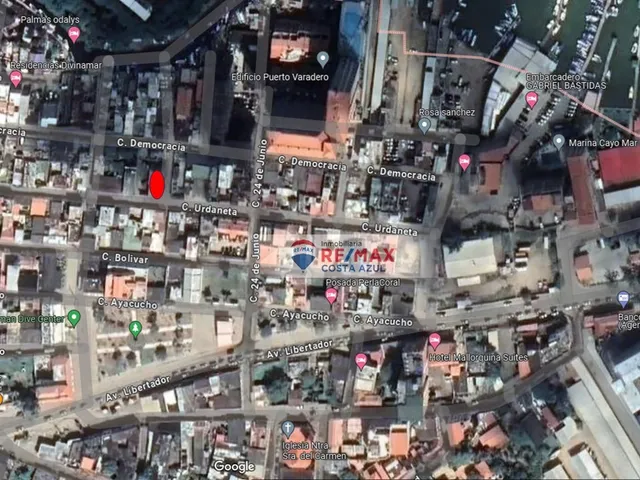 A La Venta Terreno En Casco Central Calle Urdaneta A Pocos Metros De La Av. Principal De Tucacas, Plaza Bolívar Y Embarcaderos De Lanchas.