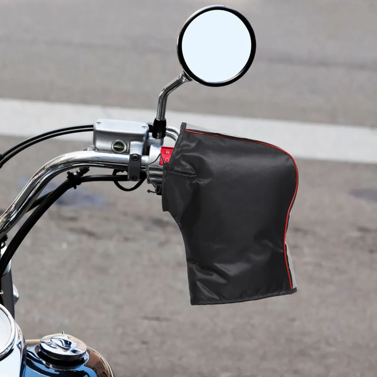 1 Par De Luvas Refletivas Para Guidão De Moto De Inverno — foto 3