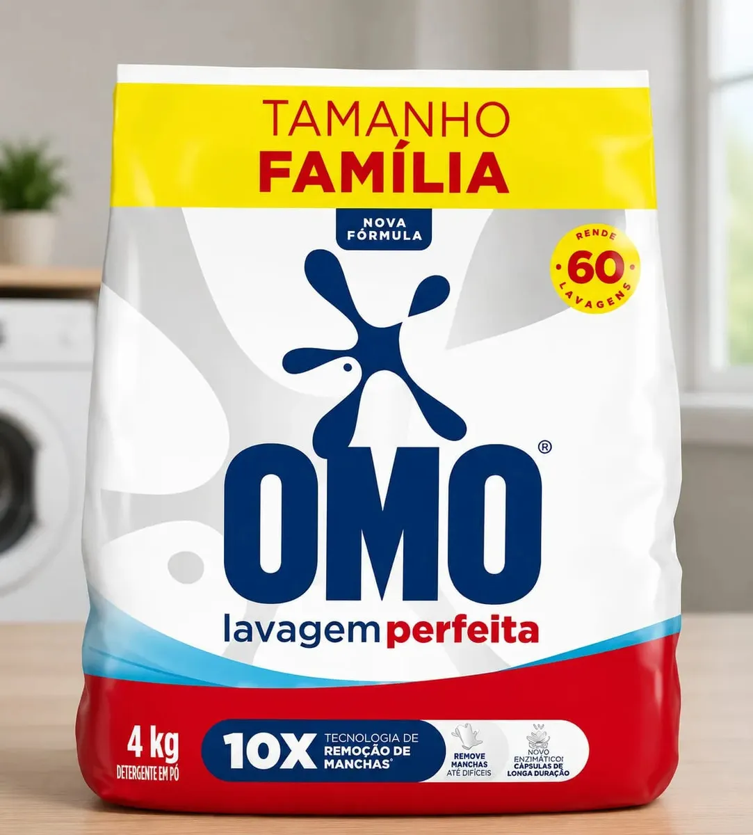 Omo Tamanho Família Sabão em Pó Lavagem Perfeita Pó