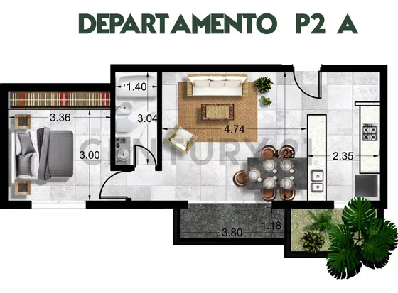 Belgrano Foret, Camino Gral. Belgrano E/ 465 Y 466. Depto De Un Dormitorio