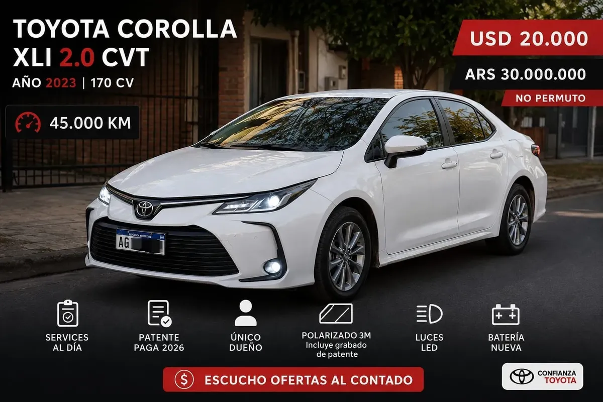 Toyota Corolla 2.0 Xli Cvt 170cv