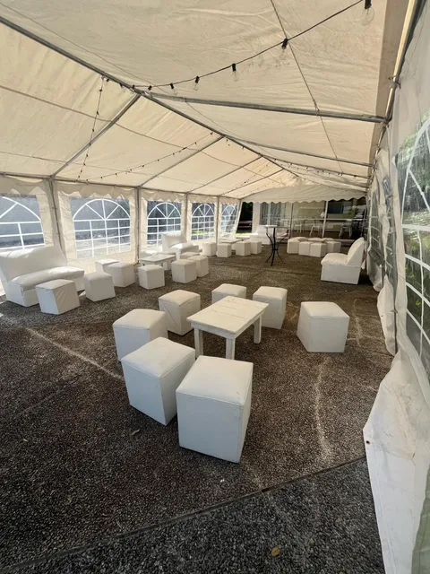 Alquiler De Carpas Sillas Puff Gazebos Vajilla Manteleria