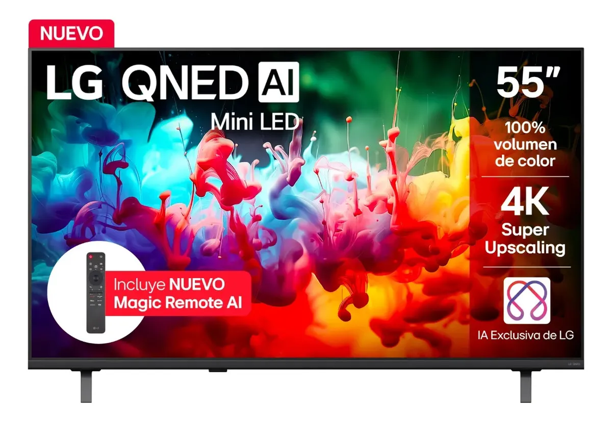 Televisor LG 55 Pulgadas Qned Mini Led 4K Smart Tv Magic Control