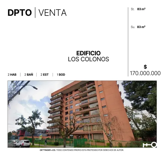 Departamento En Venta - Edificio Los Colonos