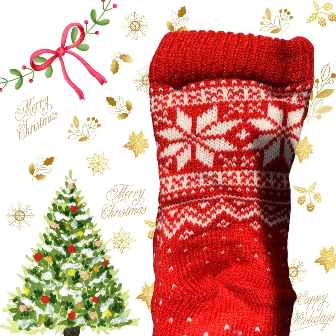 calcetas navideñas largas