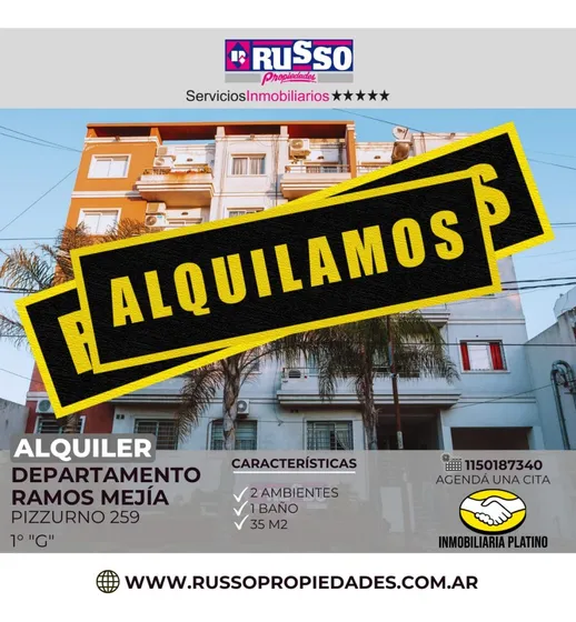 Alquiler Departamento 2 Ambientes Ramos Mejia