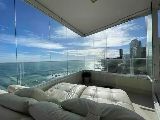 Arriendo Depto. Frente Al Mar 3d/2b/1est En Concón