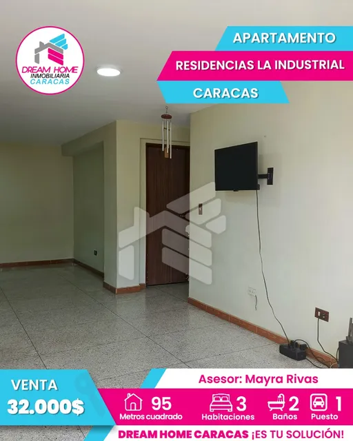  En Venta Apartamento En Residencias La Industrial, Avenida Sucre.
