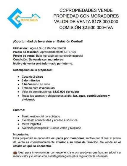 Casa En Venta Con Habitantes 3d 3b (97820)