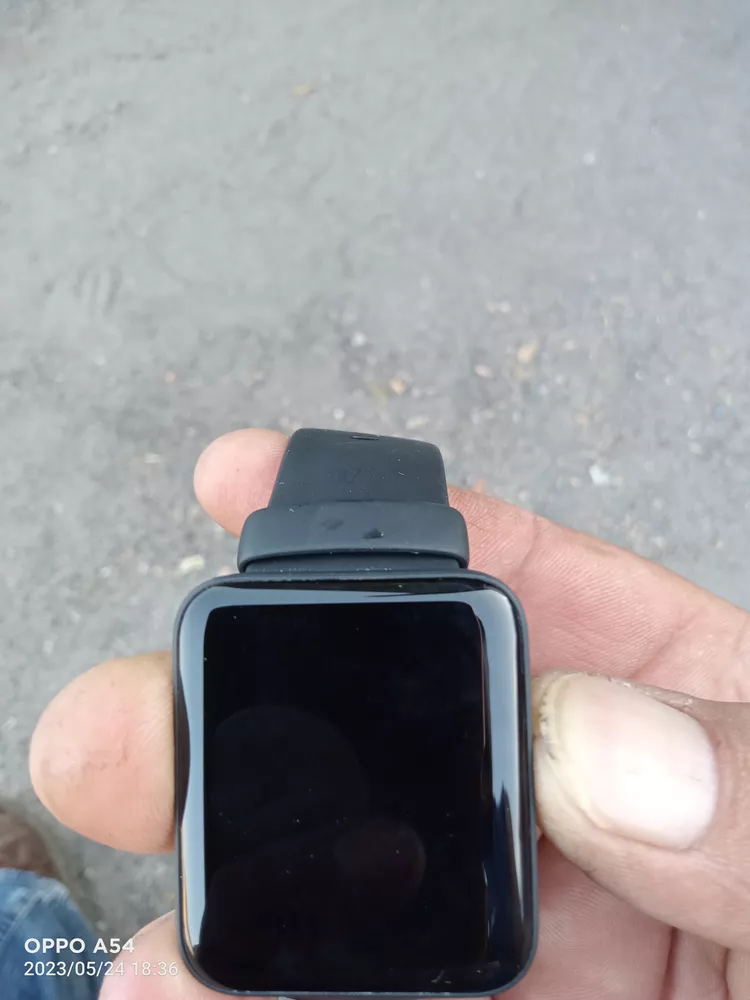 Xiaomi Lite Redmi Watch 2 Lite Sport 1.55 caja de abs black, malla black  de tpu silicona y bisel negro