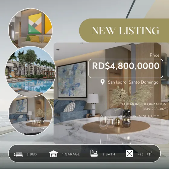 Proyecto Con Piscina, Bono Vivienda, Santo Domingo Este