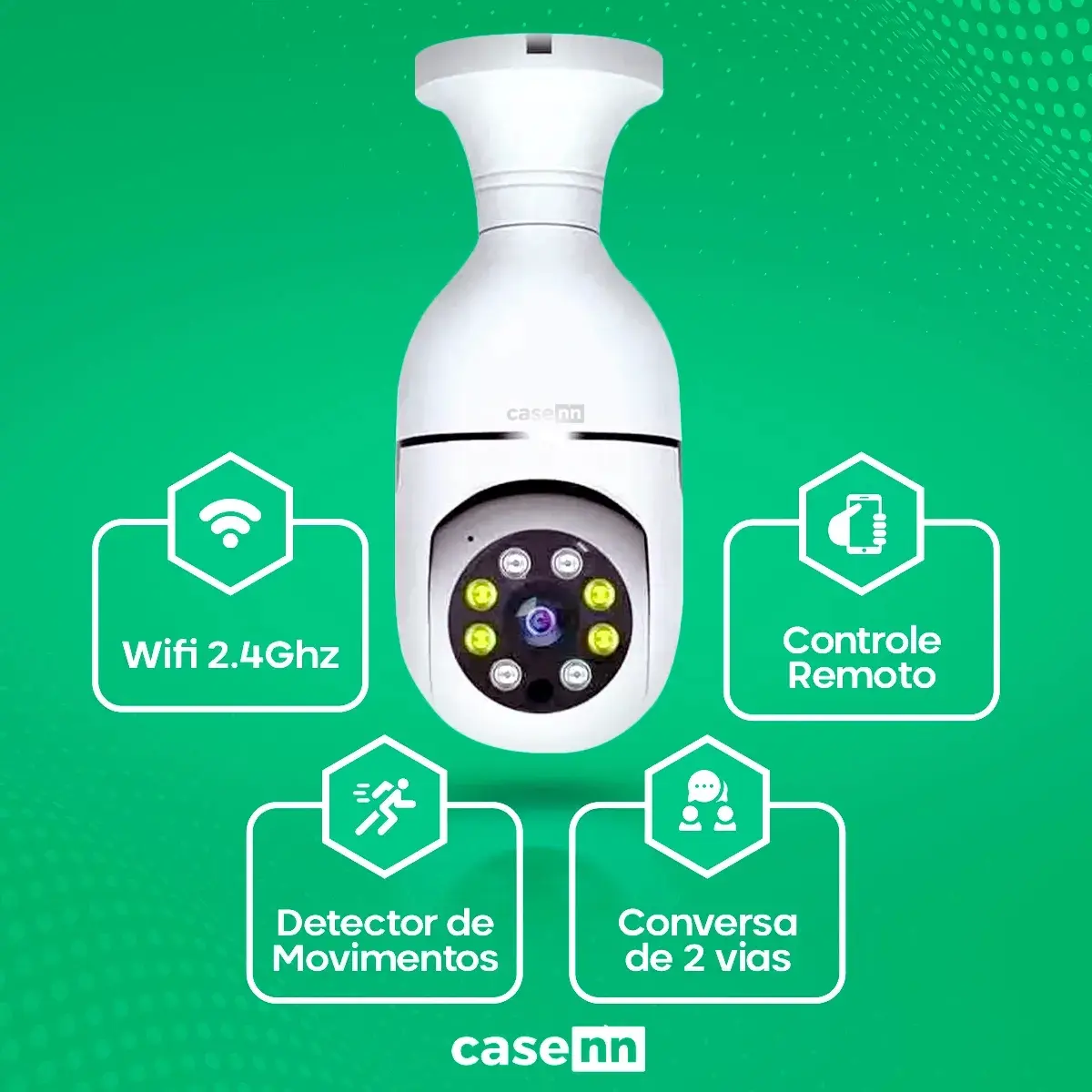 Kit 2 Câmeras de Segurança Wi-Fi com Visão Noturna 360º Yoosee — foto 4