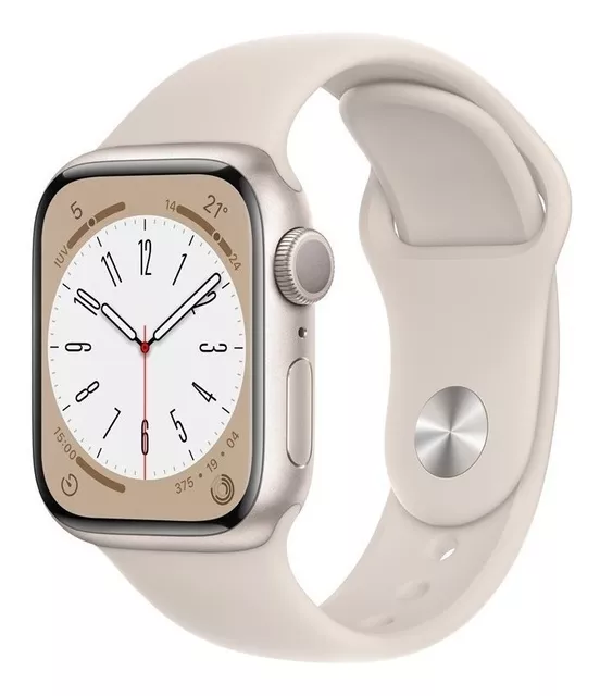 Apple Watch SE (GPS, 1.57 pulgadas) - Reloj inteligente con caja de  aluminio color dorado y correa deportiva color blanco estelar