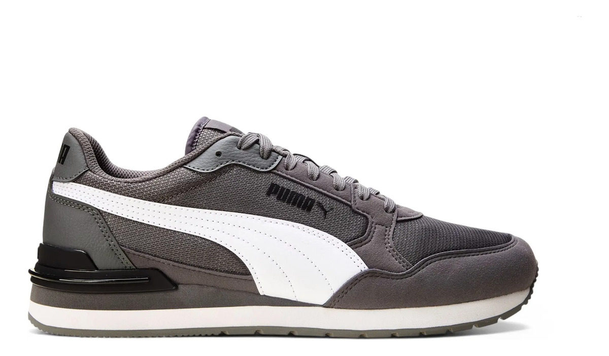 Tênis Masculino St Runner V4 Mesh Puma Cool Dark Gray-puma White-puma Black Liso 40 Eu