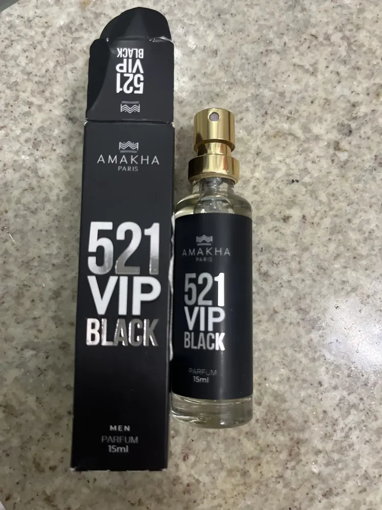 Deo Colônia Masculino 521 Vip Black 15ml - Amakha Paris