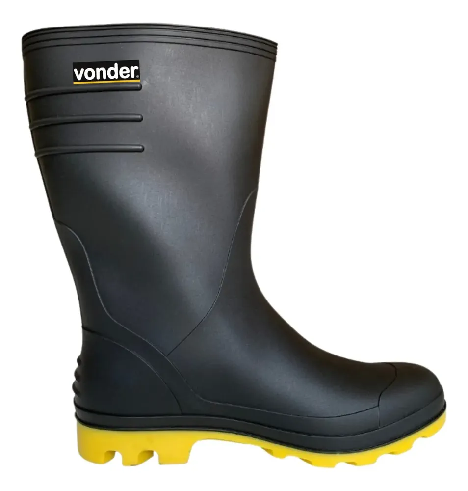 Bota Galocha Pvc Forrada Impermeável Super Leve