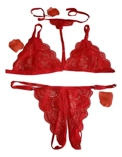 Conjunto ropa interior roja new arrivals