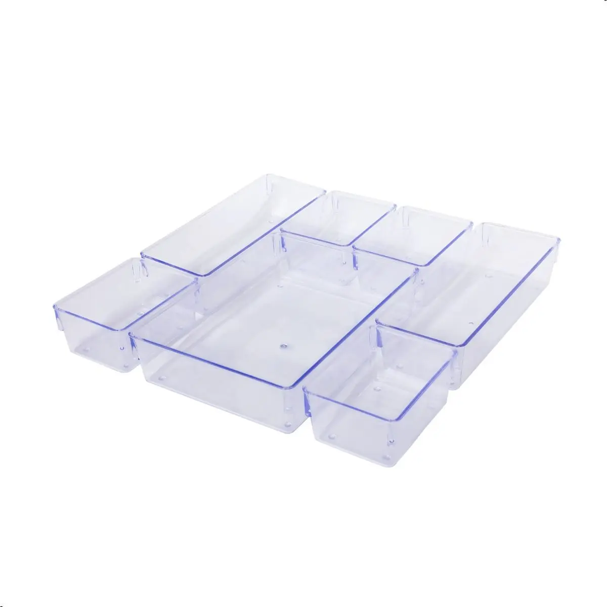 Kit 7 Organizador Multiuso Modular Gaveta Rebirth Maquiagem