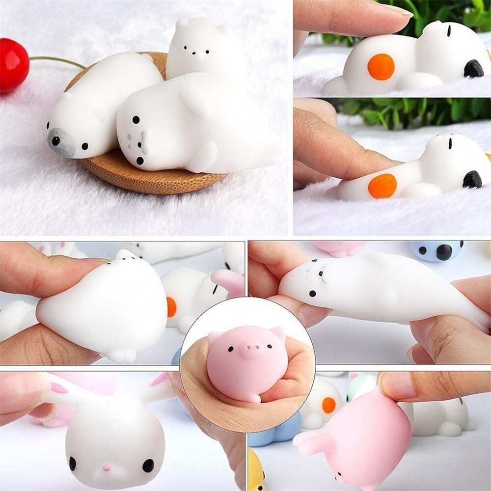 10 Squishy Mochi Bichinho Macio De Apertar Squishies Tiktok Mercadolivre