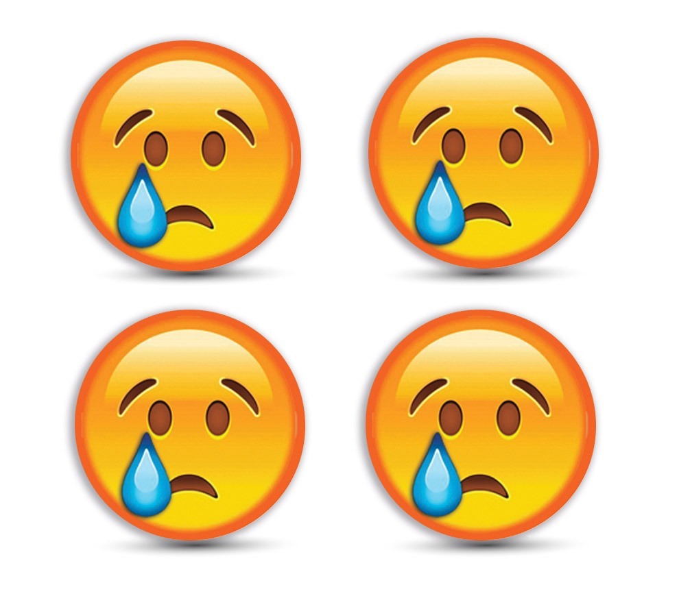 Adesivo Linha Emoji Triste (4 Pç) | Mercado Livre