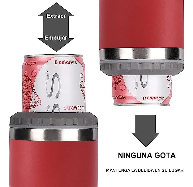 Portalatas De Cerveza Vaso Térmico Acero Inoxidable