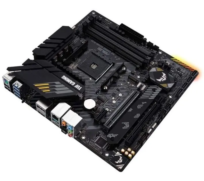 Placa-mãe Asus P/amd Am4 B550m-plus Tuf Gaming 4xddr4 Matx Preto