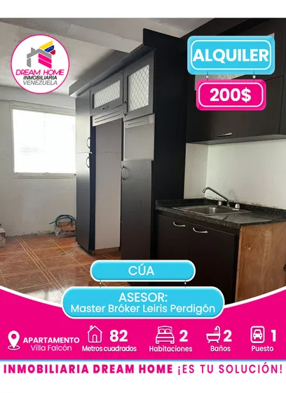 Apartamento En Alquiler Urb. Camino Verde. Villa Falcón Cúa