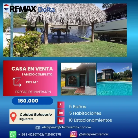 Casa En Venta Ciudad Balneario Higuerote. Código Re/max: 321806