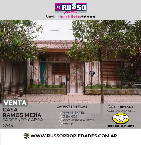 Venta Casa Ramos Mejia 4 Ambientes