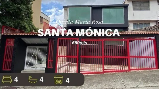 En Alquiler Moderna Y Amplia Casa Comercial En Santa Mónica. Solo Cliente Directo. (r.o)