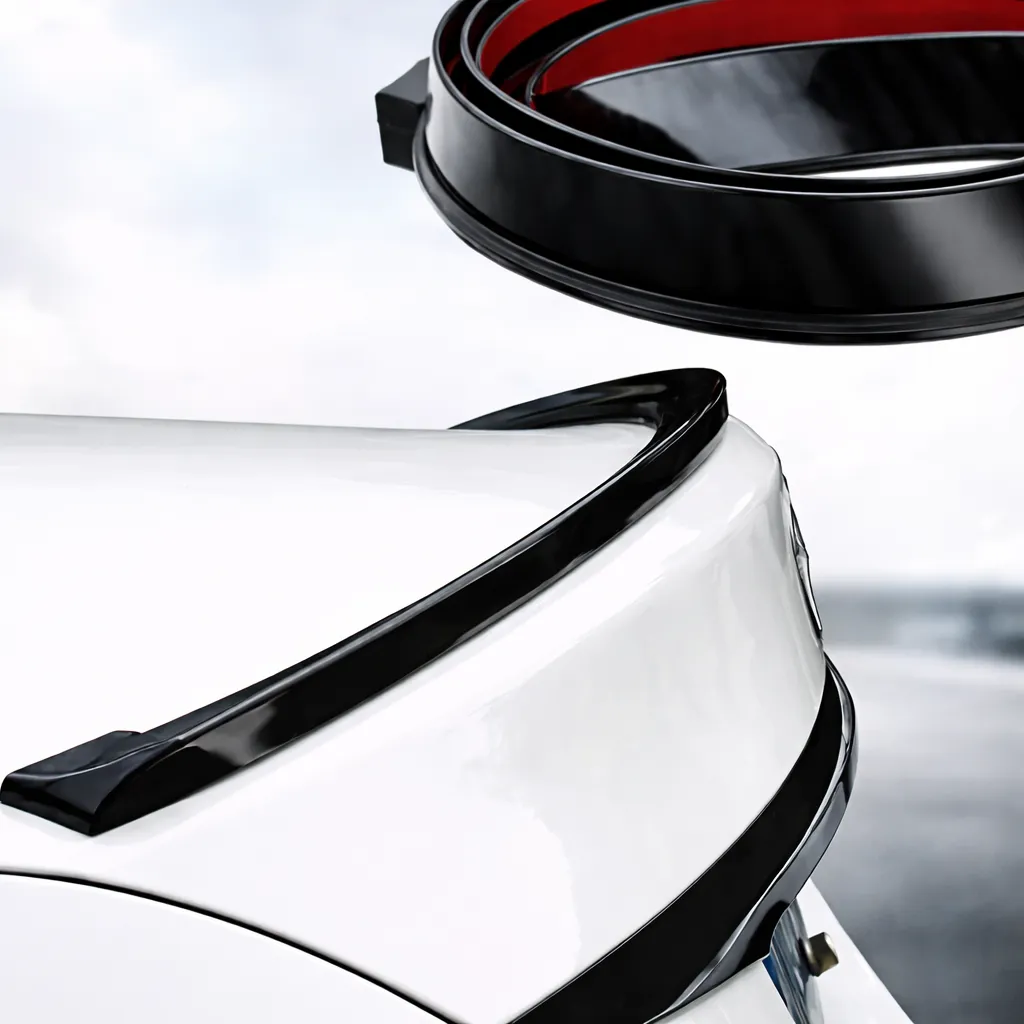 Aerofólio Spoiler Traseiro Universal Flexível Carro Sedan - Aerofólio Spoiler Universal, spoiler carro sedan, spoiler sedan