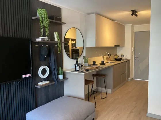 Departamento Studio Semiamoblado Metro Las Condes 