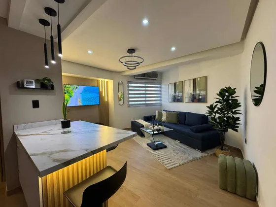 Apartamento Moderno Amoblado En El Edif Lugano La Trigaleña