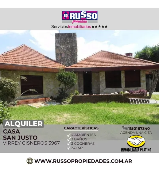 Imponente Chalet En Excelente Estado - San Justo