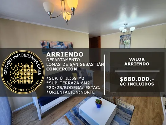 Se Arrienda Departamento 2d/2b/estac. Y Bd Concepción