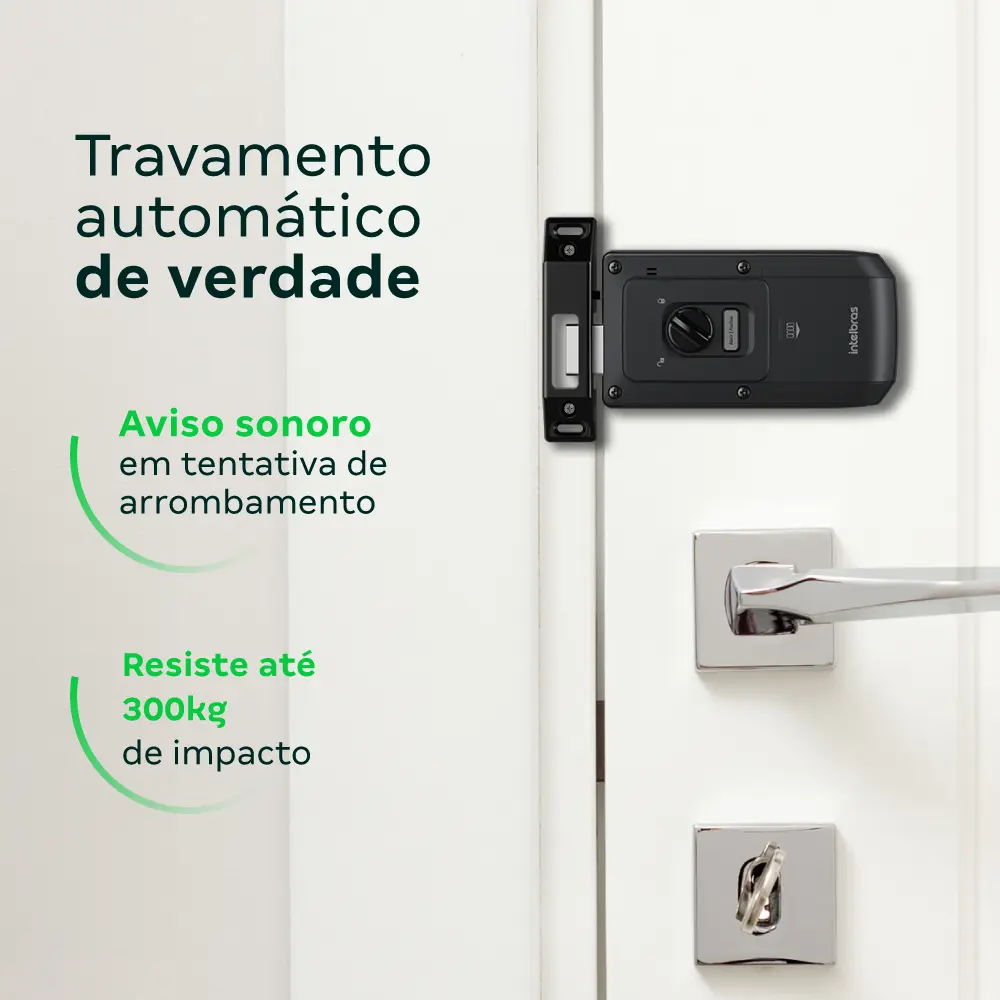 Fechadura Digital de Sobrepor Intelbras FR 102 Preto — foto 6