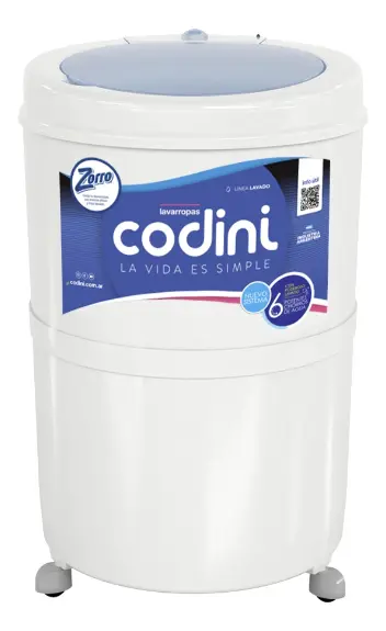 Lavarropas Codini Silent 4052 blanco 10kg