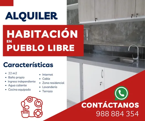 Alquiler Habitación Cuarto En Pueblo Libre 