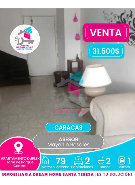Apartamento Dúplex En Venta  Municipio Libertador. Torre De Parque Central  Caracas 