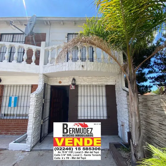 Venta Triplex 4 Amb En Mar Del Tuyú Calle 2 Entre 64 Y 65 Fondo