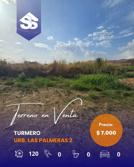 En Venta Terreno En La Urbanización Palmeras 2. Precio: $7.000 Usd