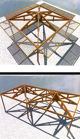  Estructura Modular En Madera Abarco  Lista Para Ensambla